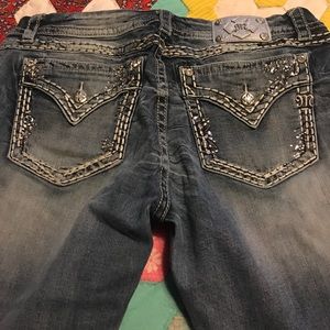 Miss Me Signature Crop Embellished Jeans